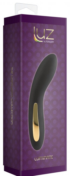 Черный вибромассажёр Luminate Vibrator - 17 см. Черный вибромассажёр Luminate Vibrator - 17 см.