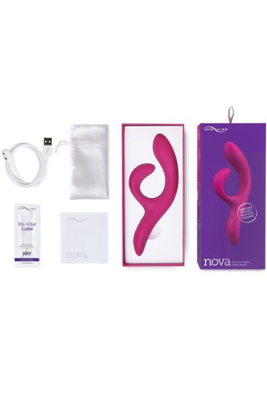 Фиолетовый вибратор-кролик We-Vibe Nova 2 - 20,5 см. Фиолетовый вибратор-кролик We-Vibe Nova 2 - 20,5 см.