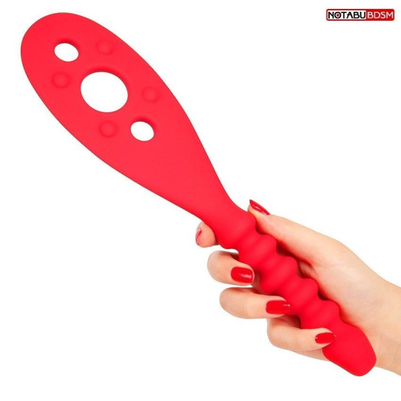 Красная силиконовая шлепалка - 30 см. Красная силиконовая шлепалка - 30 см.