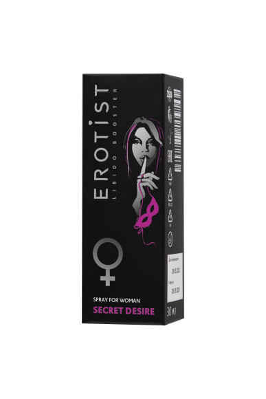 Возбуждающий спрей для женщин Erotist Secret Desire - 30 мл. Возбуждающий спрей для женщин Erotist Secret Desire - 30 мл.