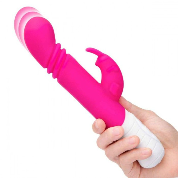 Розовый массажер для G-точки Slim Shaft thrusting G-spot Rabbit - 23 см. Розовый массажер для G-точки Slim Shaft thrusting G-spot Rabbit - 23 см.
