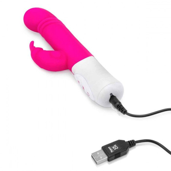 Розовый массажер для G-точки Slim Shaft thrusting G-spot Rabbit - 23 см. Розовый массажер для G-точки Slim Shaft thrusting G-spot Rabbit - 23 см.