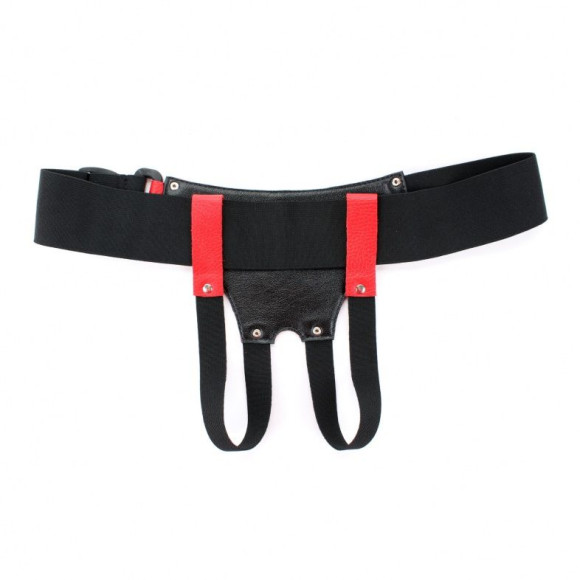 Красно-черные трусики-джоки для маленьких насадок Красно-черные трусики-джоки для маленьких насадок