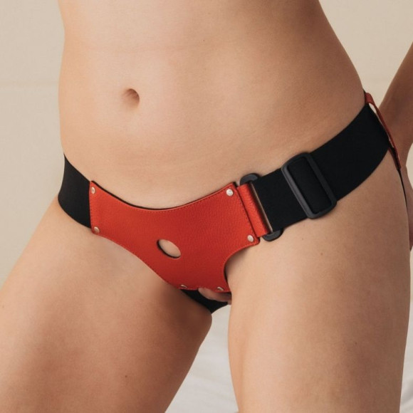 Красно-черные трусики-джоки для маленьких насадок Красно-черные трусики-джоки для маленьких насадок