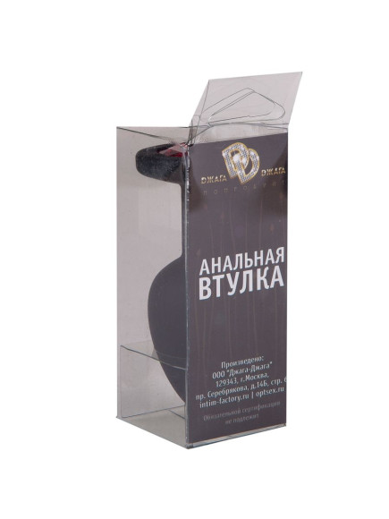 Чёрная анальная втулка с красным кристаллом - 7,3 см. Чёрная анальная втулка с красным кристаллом - 7,3 см.