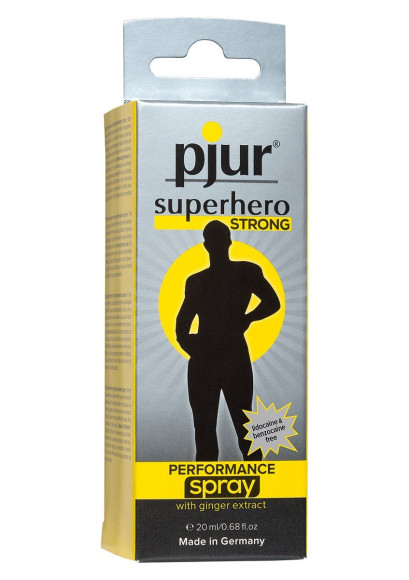 Спрей-пролонгатор длительного действия pjur SUPERHERO Strong Spray - 20 мл. Спрей-пролонгатор длительного действия pjur SUPERHERO Strong Spray - 20 мл.