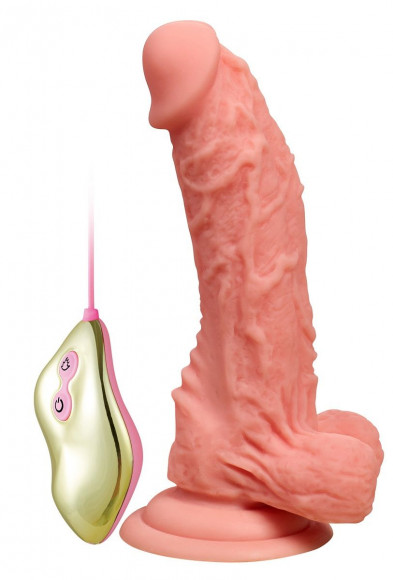 Телесный ротатор-реалистик Heating Brian - 18,5 см. Телесный ротатор-реалистик Heating Brian - 18,5 см.