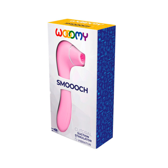 Розовый стимулятор Smoooch Clitoral Suction & Vibration - 18,6 см. Розовый стимулятор Smoooch Clitoral Suction & Vibration - 18,6 см.
