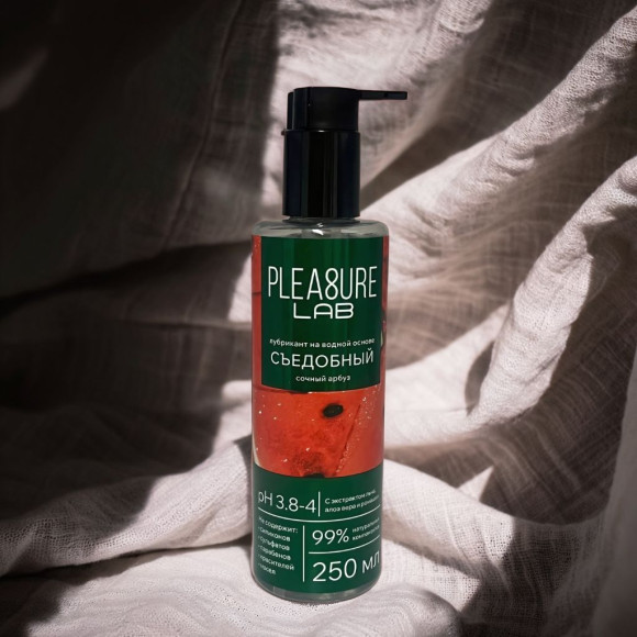 Лубрикант на водной основе Pleasure Lab с ароматом арбуза - 250 мл. Лубрикант на водной основе Pleasure Lab с ароматом арбуза - 250 мл.